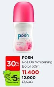 Promo Harga Posh Deo Roll On 50 ml - Watsons