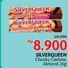 Promo Harga Silver Queen Chunky Bar Cashew, Almonds 30 gr - Alfamidi