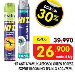 Promo Harga HIT Aerosol Green Forest, Expert Blooming Tea 675 mL  - Superindo