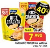 Promo Harga Marimas Rice Cracker BBQ, Cheese 50 gr - Superindo