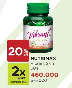 Promo Harga NUTRIMAX Vibrant Skin 60 pcs - Watsons