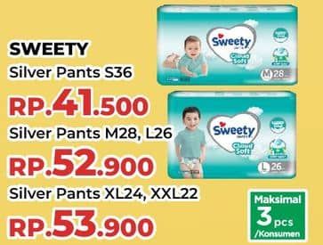 Promo Harga Sweety Silver Pants S36 36 pcs - Yogya