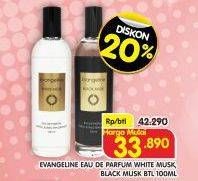 Promo Harga Evangeline Musk Eau De Parfum White, Black 100 ml - Superindo