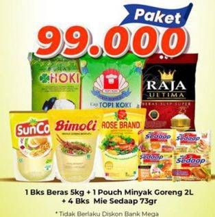 Promo Harga Hoki/Topi Koki/Raja Ultima + Sunco/Bimoli/RoseBrand Minyak Goreng + Sedaap Mie Kuah  - Carrefour