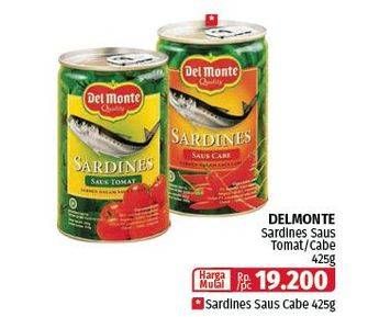 Promo Harga Del Monte Sardines Saus Tomat, Cabe 425 gr - Lotte Grosir