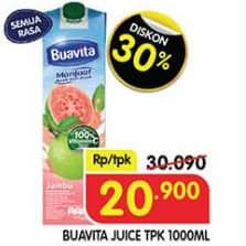 Promo Harga Buavita Fresh Juice All Variants 1000 ml - Superindo