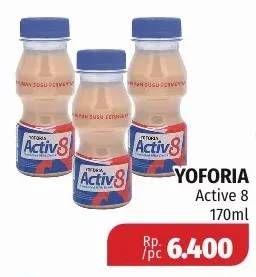 Promo Harga YOFORIA Fermented Milk Drink Activ8 170 ml - Lotte Grosir
