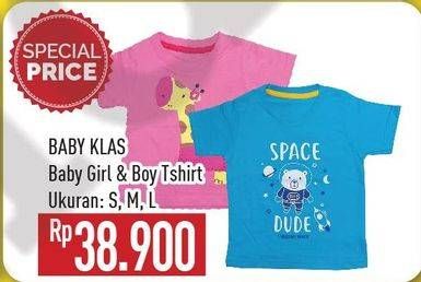 Promo Harga BABY KLAS T-Shirt SS Girl, Boy  - Hypermart