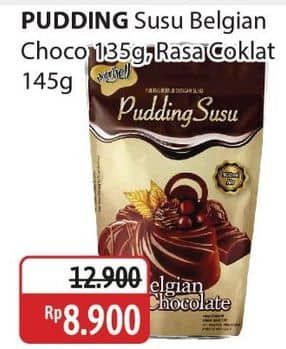 Promo Harga Nutrijell Pudding Susu Belgian Chocolate, Susu Coklat 130 gr - Alfamidi