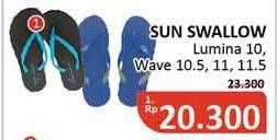 Promo Harga SUN SWALLOW Sandal Jepit 10, 10.5, Non Classic 11, 11.5  - Alfamidi