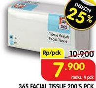 Promo Harga 365 Facial Tissue 200 sheet - Superindo
