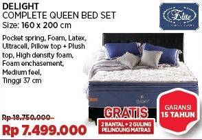 Promo Harga Elite Delight Complete Queen Bed Set  - COURTS