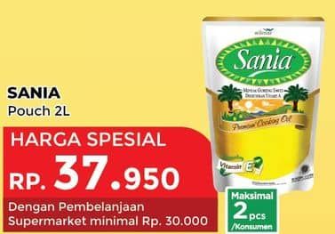 Promo Harga Sania Minyak Goreng 2000 ml - Yogya