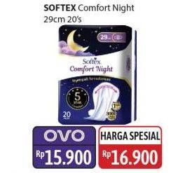 Promo Harga Softex Comfort Night Wing 29cm 20 pcs - Alfamidi