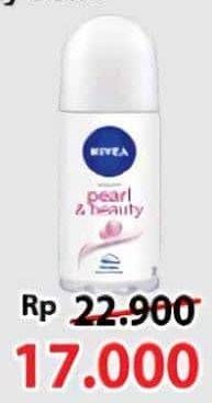 Promo Harga Nivea Deo Roll On Pearl Beauty 50 ml - Alfamart