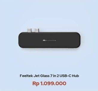 Promo Harga FEELTEK Jet Glass 7 in 2 USB-C Hub  - iBox