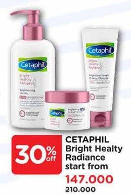 Promo Harga Cetaphil Bright Healthy Radiance Brightening Lotion/Cetaphil Bright Healthy Radiance Brightening Cream/Cetaphil Bright Healthy Radiance Creamy Cleanser  - Watsons