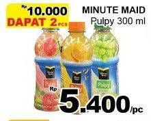 Promo Harga MINUTE MAID Juice Pulpy 300 ml - Giant