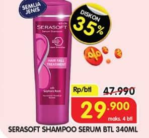 Promo Harga Serasoft Shampoo All Variants 340 ml - Superindo