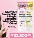 Promo Harga Garnier Super Whip Bright Complete Vitamin C, Sakura Glow Hyaluron 100 ml - Indomaret