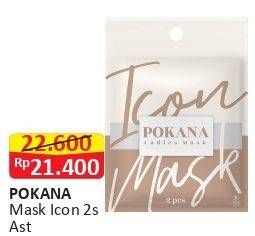Promo Harga POKANA Icon Mask Ladies 2 pcs - Alfamart