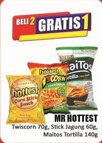 Promo Harga Mr Hottest Maitos Tortilla Chips/Mr Hottest Twiscorn/Mr Hottest Sticks  - Hari Hari