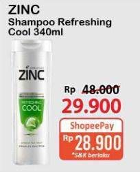 Promo Harga Zinc Shampoo Refreshing Cool 340 ml - Alfamart