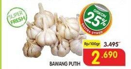 Promo Harga Bawang Putih per 100 gr - Superindo