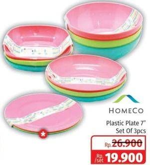 Promo Harga HOMECO Mangkok Plastik per 3 pcs - Lotte Grosir