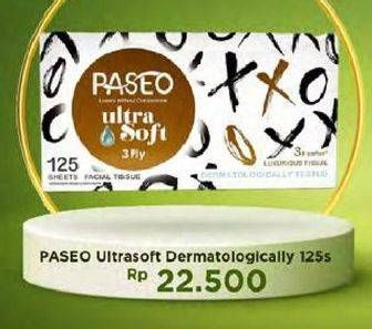 Promo Harga PASEO Facial Tissue Ultra Soft Dermatology 125 sheet - Carrefour