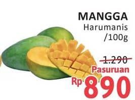 Promo Harga Mangga Harum Manis per 100 gr - Alfamidi