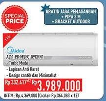 Promo Harga MIDEA MSBC-09CRN1 - AC 1PK  - Hypermart