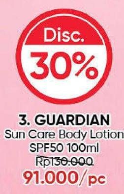 Promo Harga GUARDIAN Daily Sun Protection  Body Lotion  - Guardian