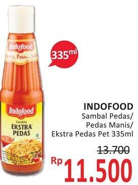 Promo Harga INDOFOOD Sambal Pedas, Pedas Manis, Ekstra Pedas 335 ml - Alfamidi