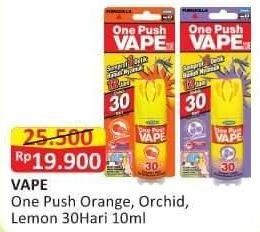 Promo Harga FUMAKILLA VAPE One Push Lemon 30 Hari, Orange 30 Hari, Purple Orchid 30 Hari 10 ml - Alfamart