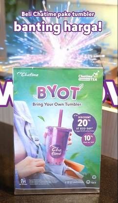 Promo Harga Bring Your Own Tumbler  - Chatime