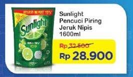 Promo Harga SUNLIGHT Pencuci Piring Jeruk Nipis 100 1600 ml - Indomaret