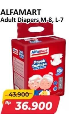 Promo Harga Alfamart Adult Diapers M8, L7 7 pcs - Alfamart
