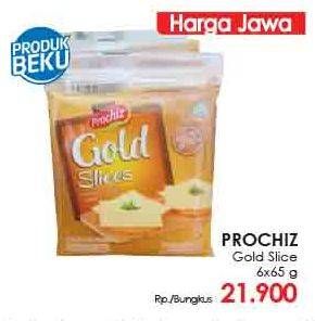 Promo Harga PROCHIZ Slices Gold 6 pcs - Lotte Grosir