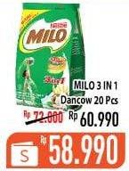 Promo Harga MILO ActivGo 3in1 per 20 sachet 35 gr - Hypermart