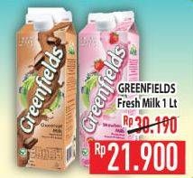 Promo Harga GREENFIELDS Fresh Milk 1000 ml - Hypermart