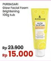 Promo Harga Purbasari Glow Facial Foam Brightening 100 gr - Indomaret