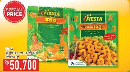 Promo Harga FIESTA Naget Zoo, Cheese 123  - Hypermart