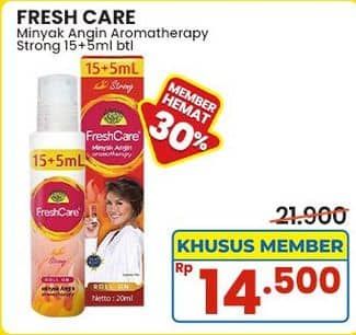 Promo Harga Fresh Care Minyak Angin Aromatherapy Strong 20 ml - Indomaret