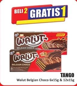 Promo Harga Tango Walut Belgian Choco 6 pcs - Hari Hari