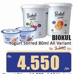 Promo Harga Biokul Stir Yogurt All Variants 80 gr - Hari Hari