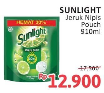 Promo Harga Sunlight Pencuci Piring Jeruk Nipis 100 910 ml - Alfamidi