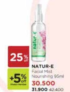 Promo Harga NATUR-E Daily Nourishing Face Mist 95 ml - Watsons