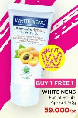 Promo Harga WHITE NENG Facial Scrub Apricot 50 gr - Watsons