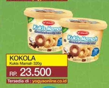 Promo Harga Kokola Cookies Mamah Milk, Coconut Butter 320 gr - Yogya
